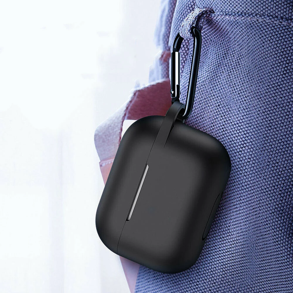 Для Apple AirPods Pro Чехол для зарядки портативный защитный кожаный чехол с брелком полный Силиконовый чехол для переноски защитный чехол