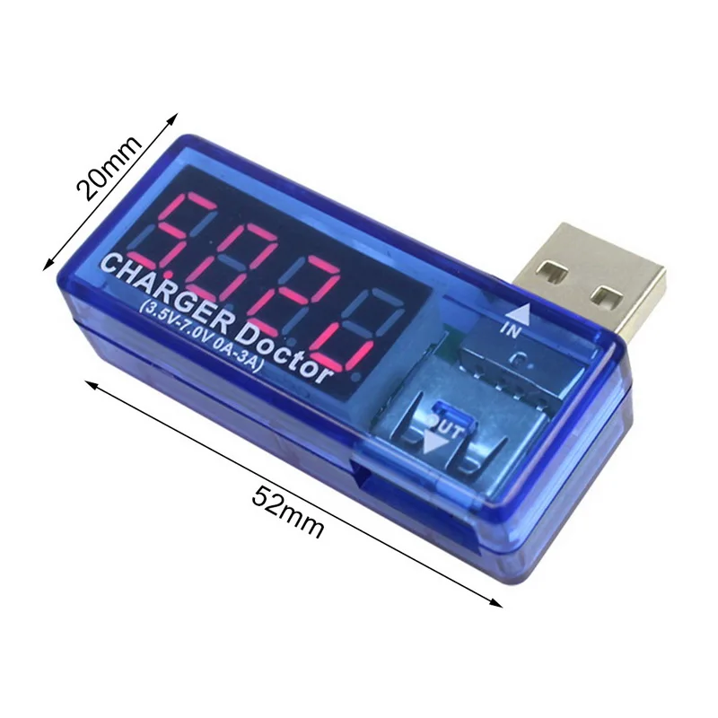 Мини-телефон USB Тестер lcd напряжение измеритель тока портативный доктор мобильное зарядное устройство Емкость детектор монитор вольтметр Амперметр