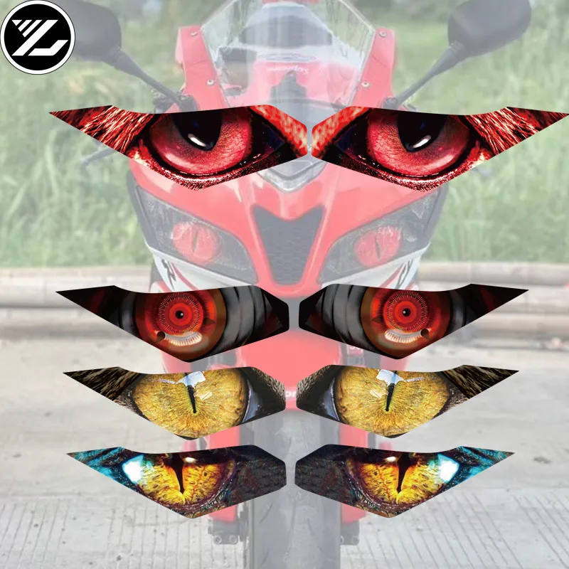 

Motorcycle accessories body creative stickers headlight sticker protection cover for kawasaki ninja250 300 636 Z250 Z300 ZX-6R