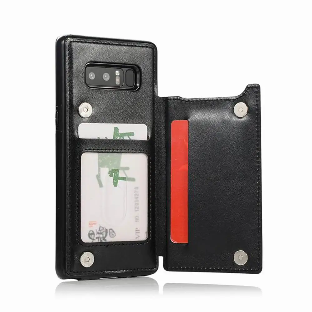 Кожаный чехол для телефона Samsung Galaxy s7 s10 note 8 с роскошной откидной крышкой из