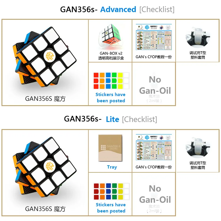 GAN 3x3x3 магический куб 356 AIR SM Master Advance Магнитная формула карты скоростные магниты профессиональная скоростная головоломка рождественские подарки