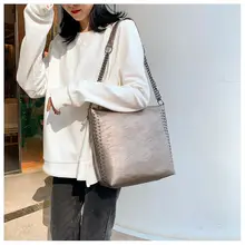 Новинка, модная женская кожаная сумка через плечо, сумка-тоут, сумка для покупок, сумка-мессенджер, одноцветная