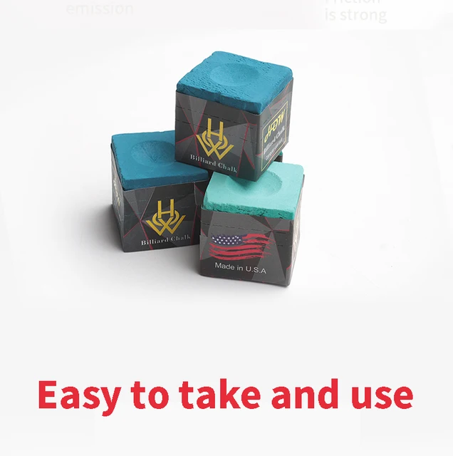 Craie Bleue Pour Queue De Billard, Cubes De Craie De Billard, Forte Adhérence, Anti-poussière Et Accessoires Pour Table De Billard, Craie De Billard