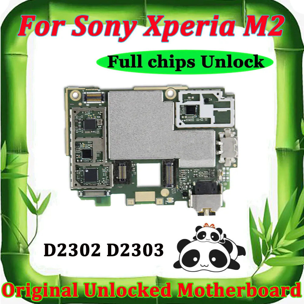 Для sony Ericsson Xperia M2 D2302 D2303 D2305 полная Заводская разблокированная Материнская плата Android Материнские платы с полными чипами