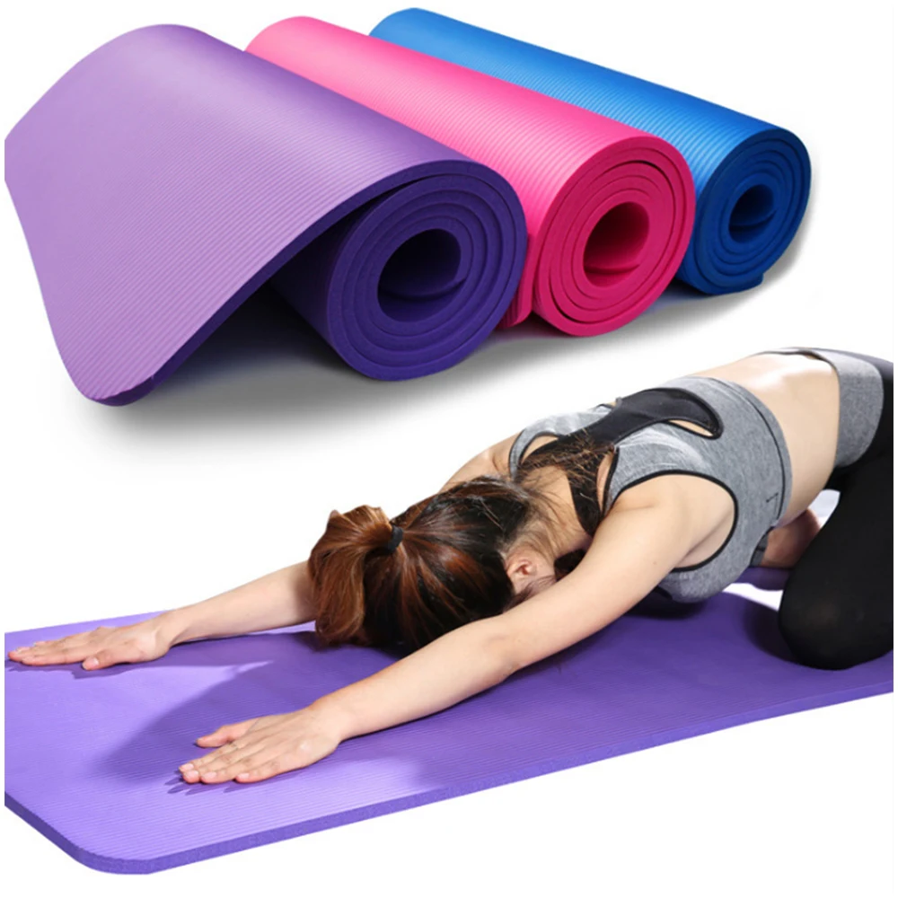 Antideslizantes NBR yoga auxiliares bajo situación deporte esterilla de fitness Studio suaves pilates e9r2 