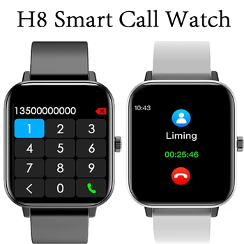 

2020 New Bluetooth Call Music H8 Smart Watch Men Women Waterproof Full Touch Fitness Tracker Heart Rate Sport Smartwatch PK W34