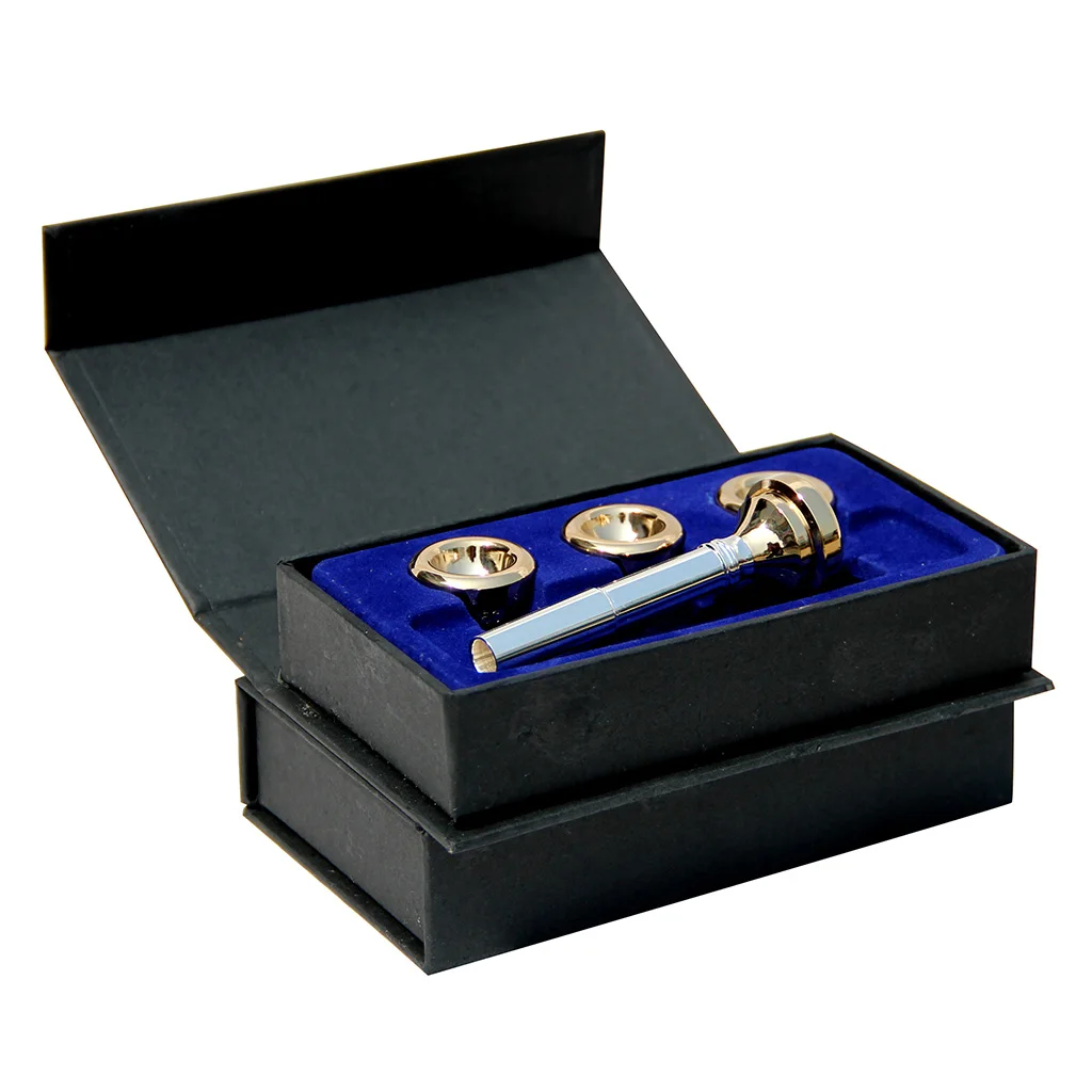 

1 Set Trumpet Mouthpiece With 4 Size Convertible 3C 5C 7C 1-1/2C Head Cup