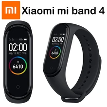 Xiaomi mi Band 4 и 3 умные браслеты mi band Браслет пульсометр фитнес-трек сенсорный экран pulsera intelgent часы