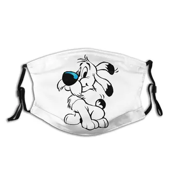 

Asterix And Obelix Adult Face Mouth Mask Printed Dogmatix Idefix Obelix Dog Anti Haze Protection Cover Mouth Muffle with Filters