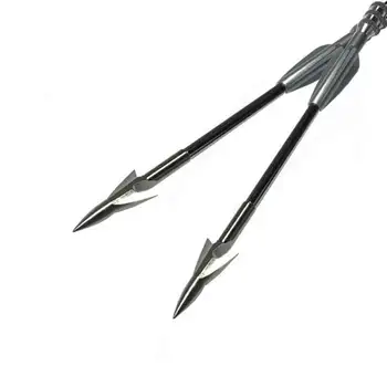 

2pcs Fishing Harpoon Catapult Slingshot Hunting Bowfishing Arrowhead Broadhead Detachable Tips Hunting Shooting