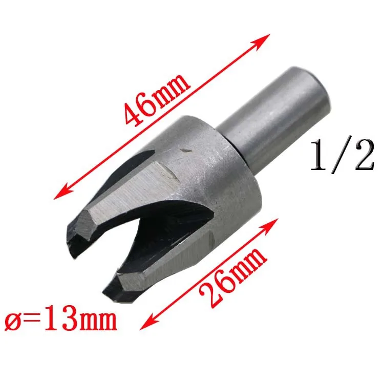 4 шт., деревянная пробка, Машинка для резки деревянных заглушек, режущее сверло, набор, коготь, пробковая дрель, 5/8, 1/2, 3/8, 1/4