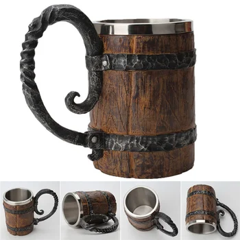 

Game Of Thrones Beer Mug Viking Mug Skull Mug Wooden Barrel Retro Mug Stainless Steel Resin Cups Coffee Mug Drinkware Tankard