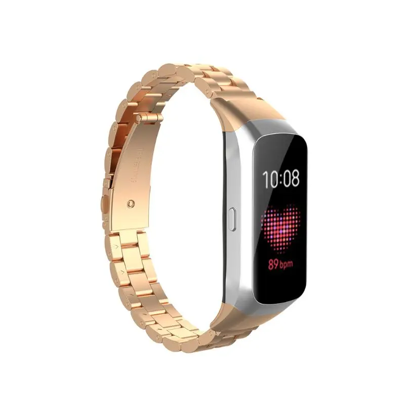 Ремешок для часов из нержавеющей стали Quick Release ремешок для samsung Galaxy Fit SM-R370 часы
