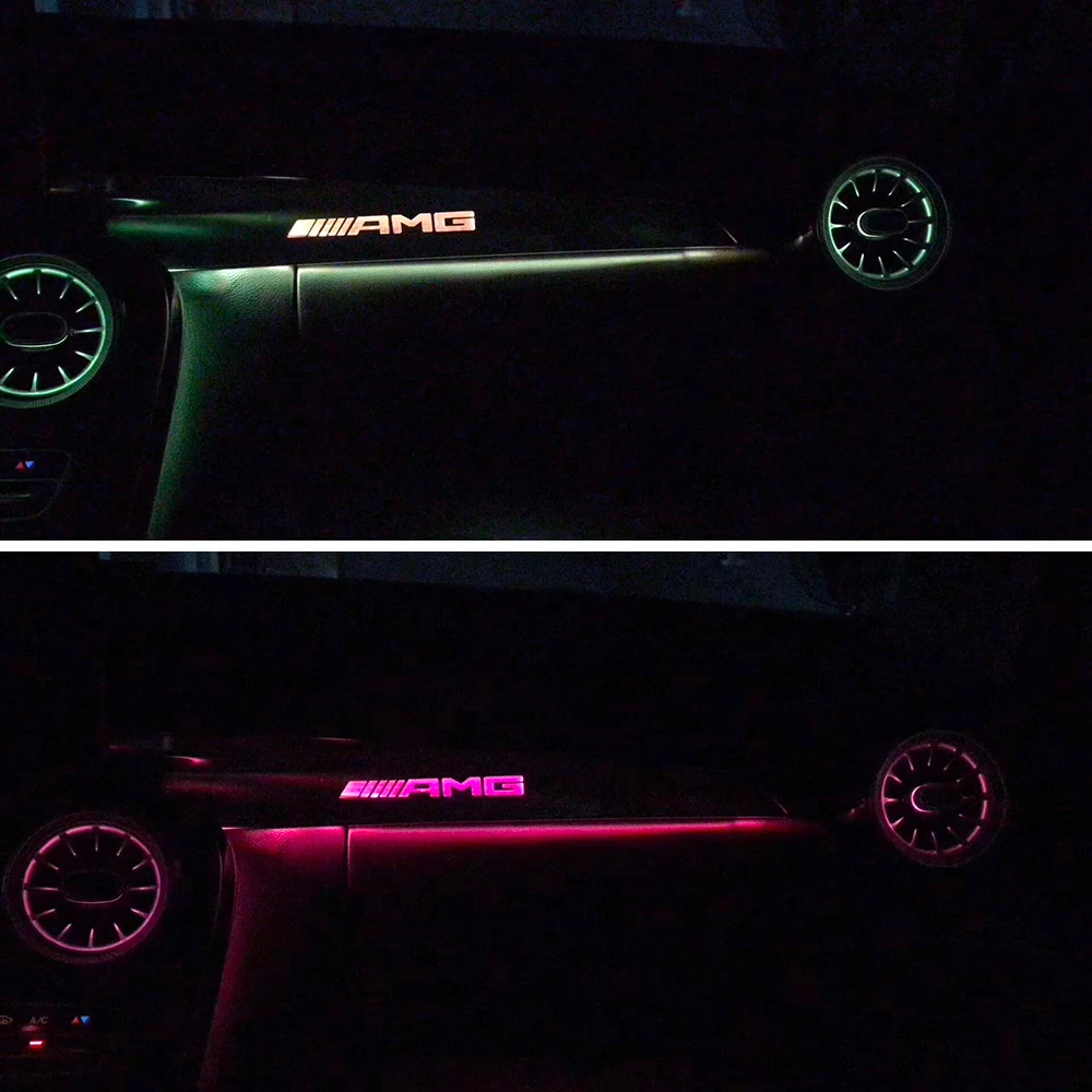 Атмосферный светильник над дверью для w205 Mercedes Benz C Class- в Co-pilot приборной панели окружающий светильник в полоску светодиодный decora