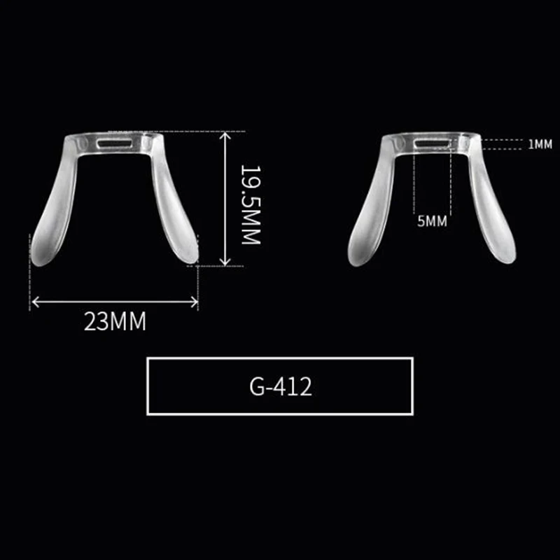 2 шт Силиконовые противоскользящие накладки на носоупоры u-образные носоупоры для очков и солнцезащитных очков очки аксессуары для очков