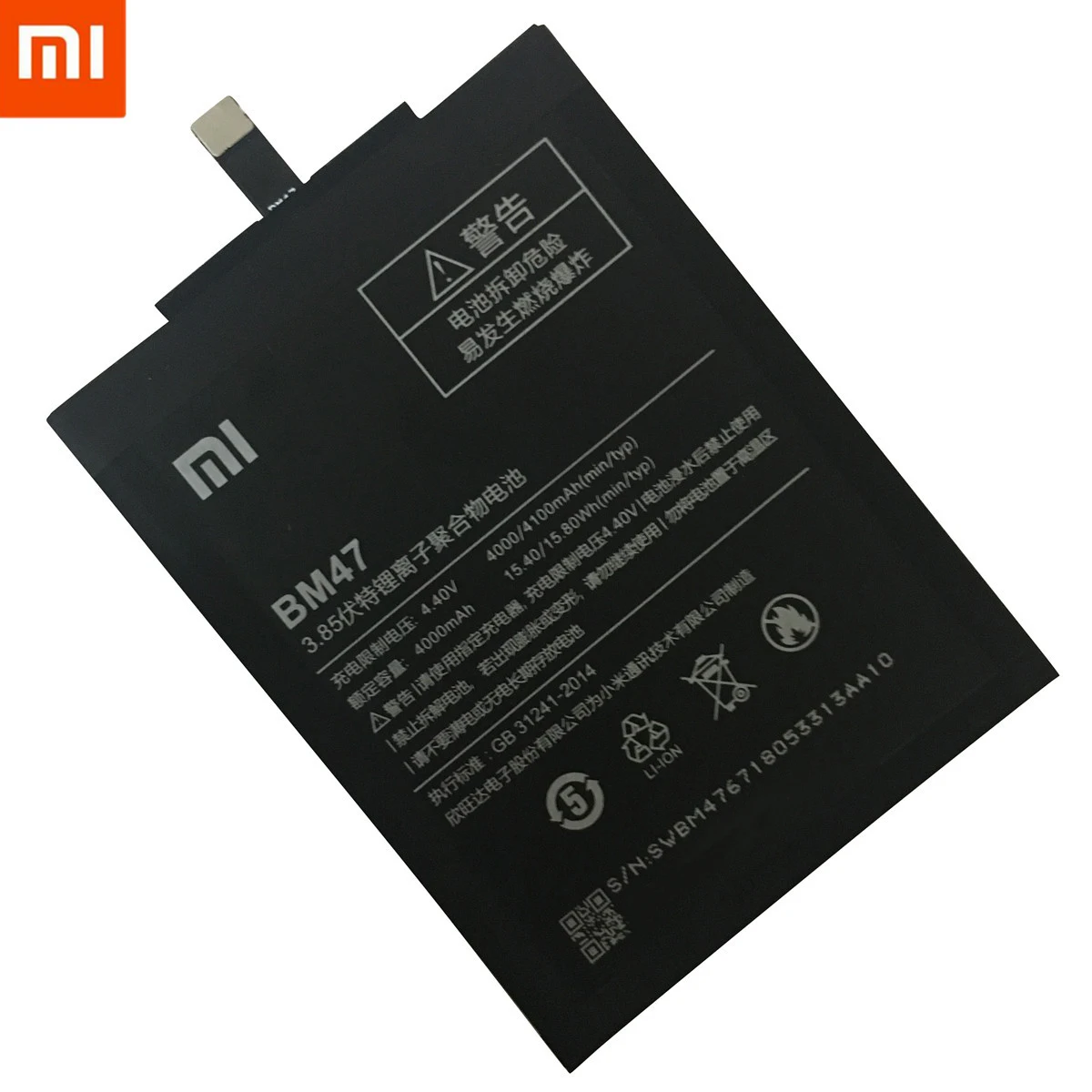 2020 лет 100% оригинал запасная батарея BM47 4000 мАч для Xiaomi Redmi 3X Hongmi 3 S в