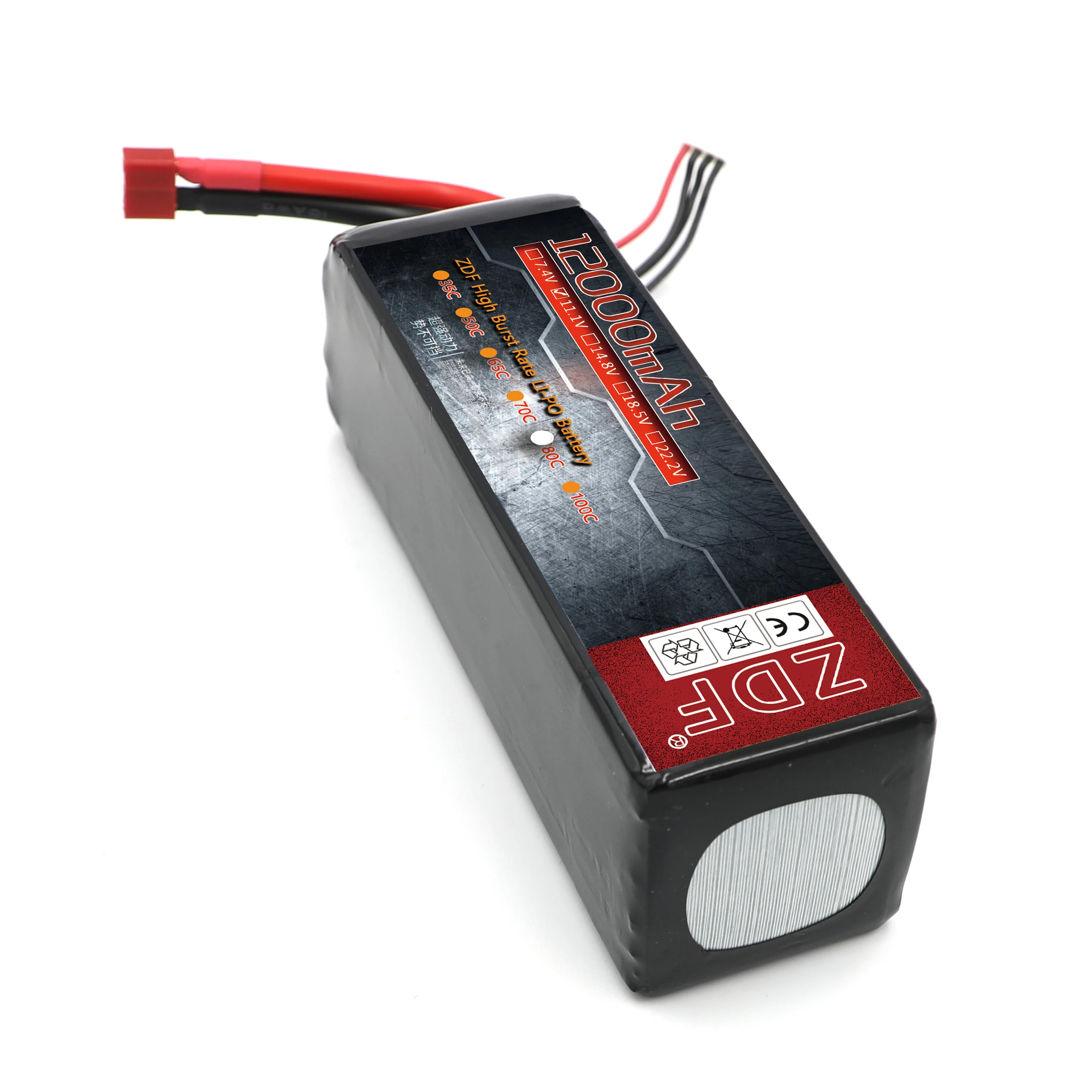 ZDF Lipo батарея 2S 7,4 V 3S 11,1 V 10000mah 12000mah 80C для RC TRAXXAS гоночный автомобиль вертолет Квадрокоптер E-REVO 1/7 unlimited