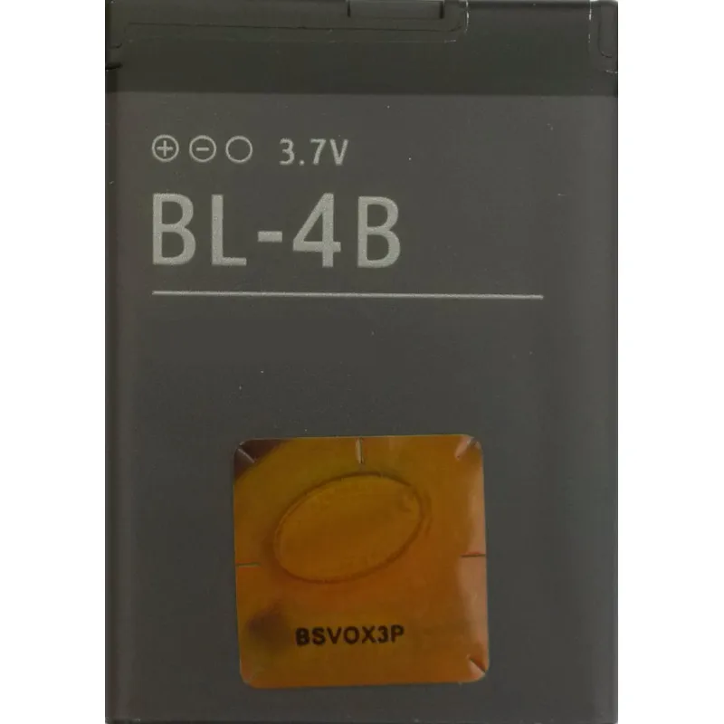 Аккумуляторная батарея BL-4B для Nokia 2630 2660c 2660 2760 5000 5500 6111 7070 7370 7373 7500 Prism N76 ( BL4B BL 4B BL4 ) |