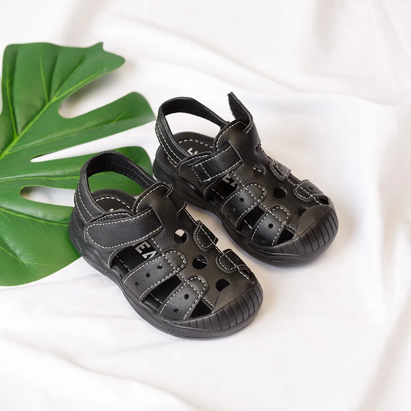 Г. Летняя детская обувь модные детские сандалии для мальчиков и крючки для девочек летние пляжные сандалии с вырезами Размер 21#-30