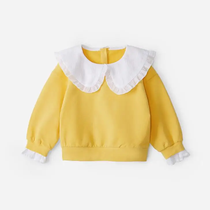 new girls t-shirt spring full sleeve cotton fashion girls sweatshirt 2-7t HJ304