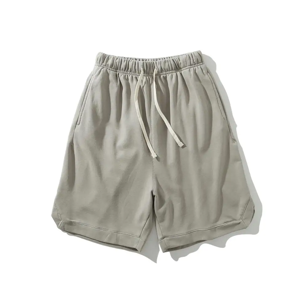 Эластичный пояс, простой летний светильник, серые шорты, уличная одежда, хип-хоп, для пляжа, для спортзала, хлопок, для мужчин и женщин, унисекс