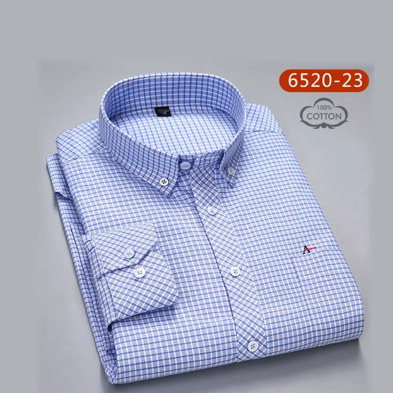 Новинка года. Качественные мужские рубашки в полоску ARAMY Camisa. Мужские рубашки с вышивкой