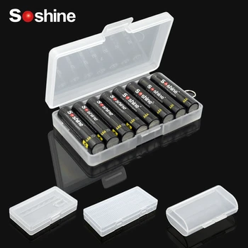 

Hard Plastic Case Holder Storage Box Cover for 2x 4x 8x AA AAA Battery Box Container Bag Case Organizer Box Case with Clips