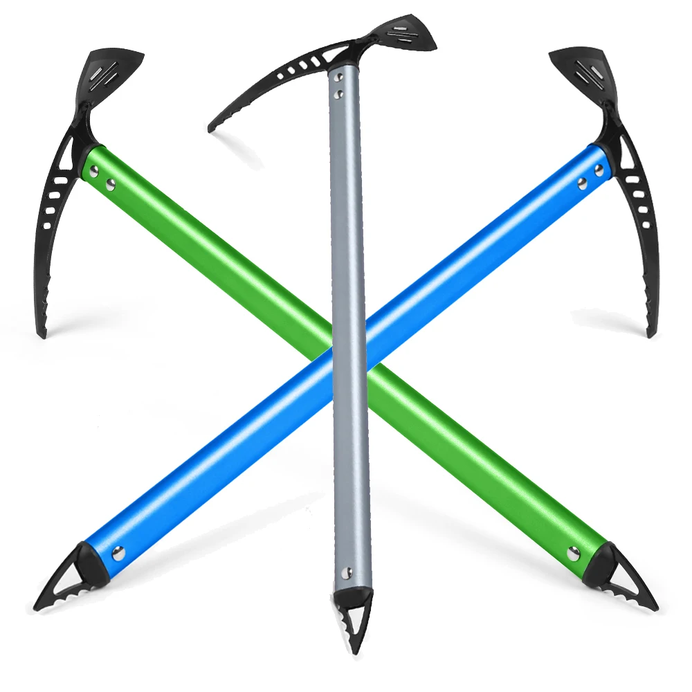 50cm / 60cm / 70cm Lightweight Ice Axe Climbing Ice Hammer Self Arrest Hiking Glacier Snowy