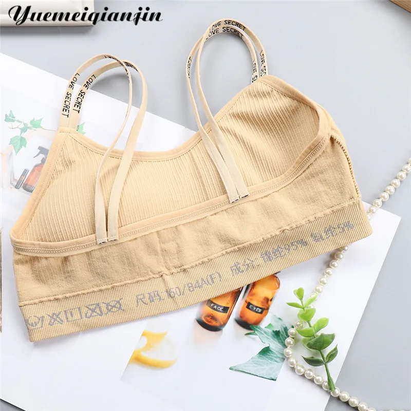 Women Sexy Seamless Bra With Chest Pad Letter Print Strap Breathable Sports Bra Top Underwear Tube Top Female Lingerie Women Sexy Seamless Bra With Chest Pad Letter Print Strap Breathable Sports Bra Top Underwear Tube Top Female Lingerie