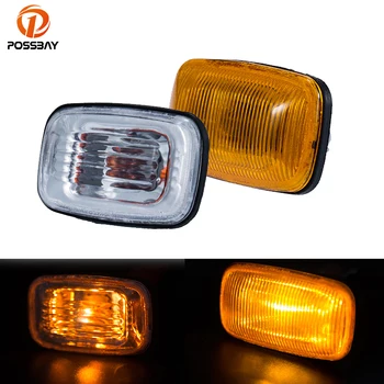 

POSSBAY 1pcs Car Side Marker Led Indicator Light Amber Turn Signal Lamp 12V for Toyota Land Cruiser LC80 LC90 4500 4700 97-06