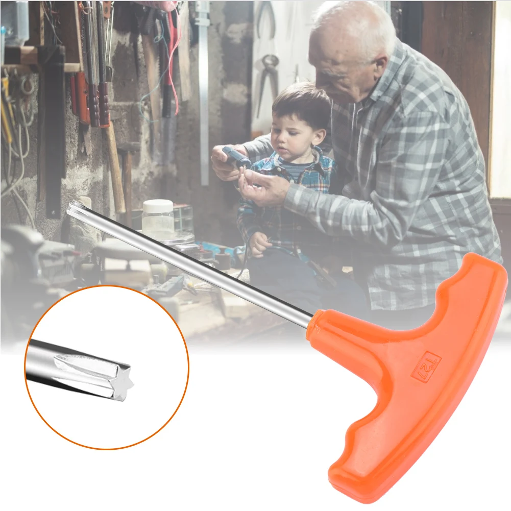 ANENG Универсальный 15,5 см Т-образная ручка T27 Torx отвертка для Stihl Makita Заменяет номер детали 0812 370 1000