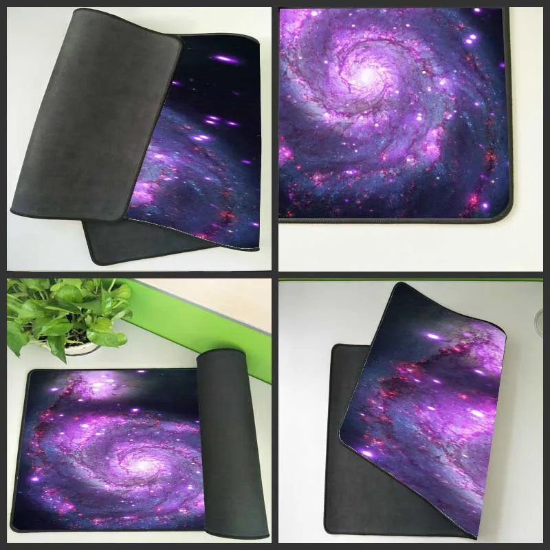 Yuzuoan Large Mousepad Purple Universe Star Anti Skid Rubber Lock Esports Game Player Computer Desk Mat Diy Personality Rug Pad Mouse Pads Aliexpress