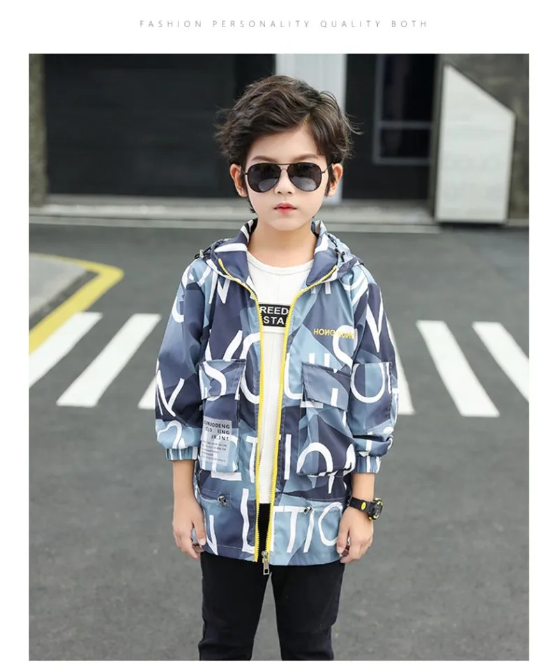 New Fashion Jacket Hit Color Boy Street wear Baseball Jackets Children Thick Coat Casual Jaqueta Masculina