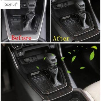 

Lapetus Accessories For TOYOTA RAV4 RAV 4 XA50 2019 2020 Center Control Stalls Gear Shift Box Frame Cover Trim / Carbon Fiber