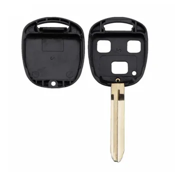

10pcs/lot 3 Buttons Remote Car Key Shell For Toyota Yashili RAV4 With Uncut Blade