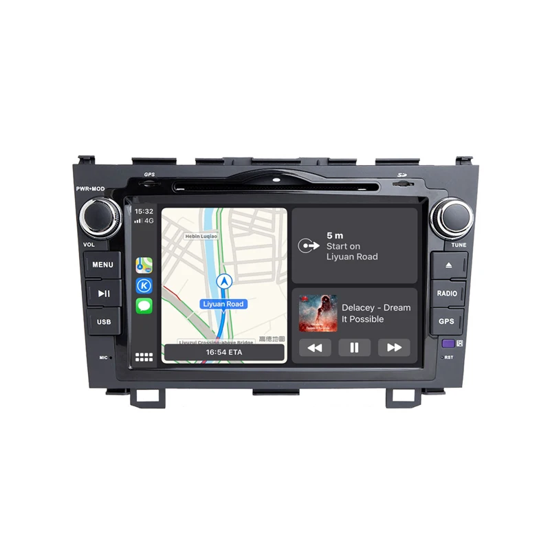 Android 9,0 Авторадио с CarPlay для Honda CRV CR-V 2006-2011 Автомобильный dvd-плеер радио gps навигация головное устройство
