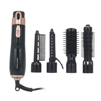 

4 in 1 Hair Dryer Styler and Volumizer Hair Curler Straightener Blow Dryer Brush Rotating Blow Dryer Comb