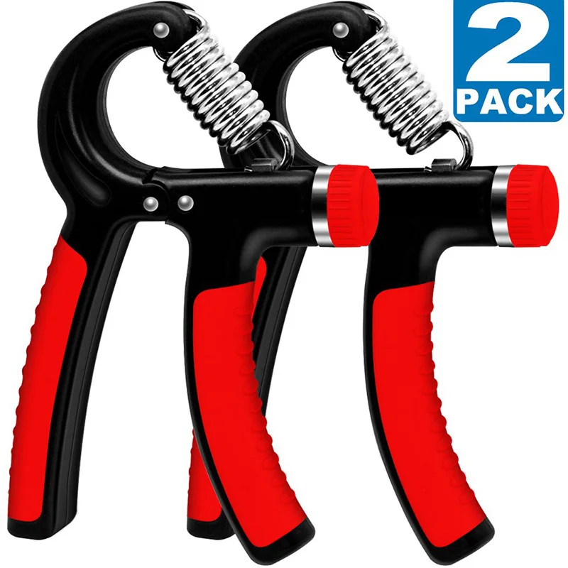 

Hand Grip Strengthener Strength Set of 2 Increasing Hand Wrist Forearm Trainer Exerciser Adjustable Resistance 11~132Lbs