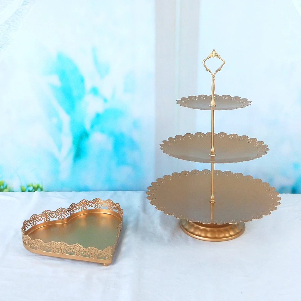 Tobs металлический золотой торт стенд набор для Свадебная чашка подставка для торта инструменты для украшения конфеты бар подставка, лоток поставщиков