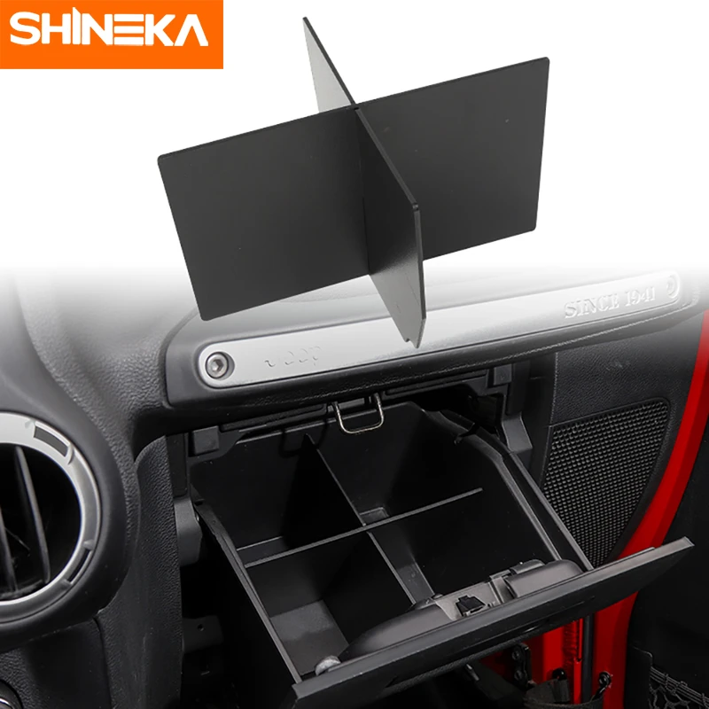 Автомобильный контейнер SHINEKA для хранения и поддержания порядка Jeep Wrangler JK 2011 2017 ABS
