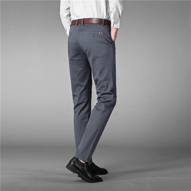 Brand 2021 four season Classic High quality Men's Casual Pants Trousers Men Casual Pants Business Straight Size 38 40 42 44 46