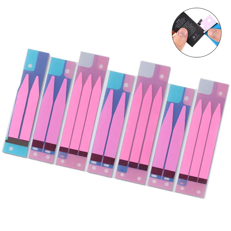 

10Pcs Battery Adhesive Sticker Glue Tape Strip Tab Replacement for iPhone X 5/6/6S/7/7 Plus JLRJ88