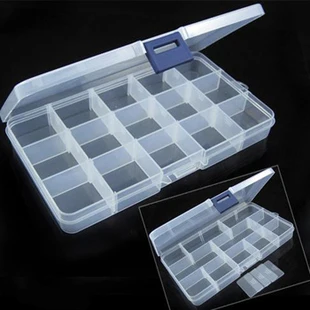

2pcs/lot Super 15 format utility box screw box IC electronic components transparent plastic box storage box In Stock
