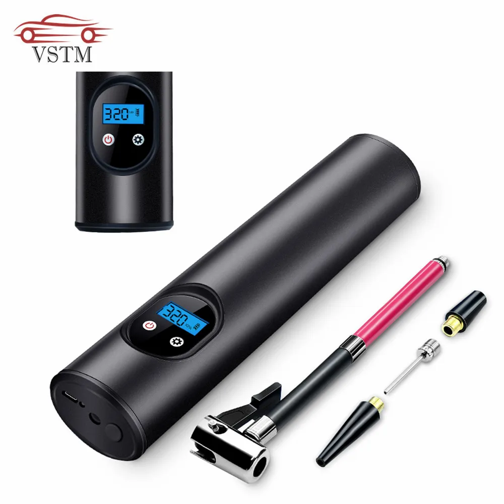 

12V 150PSI USB Cordless Portable Air Compressor LCD Handheld Inflatable pump for Car Bicycles Tires Balls Swimming Rings