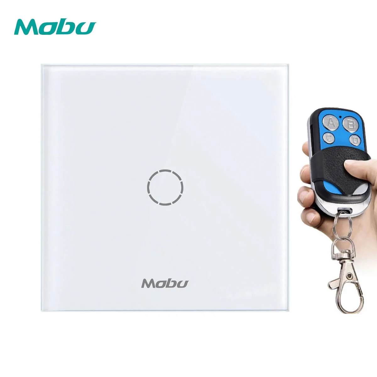 White Y601A Стандартный настенный светильник Mobu для ЕС/Великобритании, сенсорный выключатель для дистанционных сенсорных переключателей, 1 комплект, 1-позиционный Переключатель дистанционного управления - Цвет: White Y601A