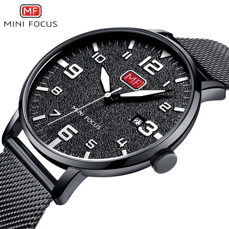 

Mini FOCUS/MEN'S Watch/Japan Movement/Night Light Calendar Waterproof/Gauze/Hot Sales 0158G