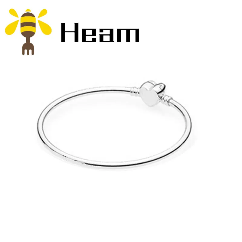 Heam, высокое качество,, Стерлинговое Серебро, 925 пробы, pan, очаровательный браслет для женщин, модный, элегантный, роскошный, сделай сам, аутентичное ювелирное изделие