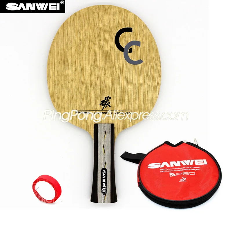 SANWEI Carbon-Free-Bag Ping-Pong Bat/paddle Table-Tennis-Blade/racket Edge-Tape 5--2