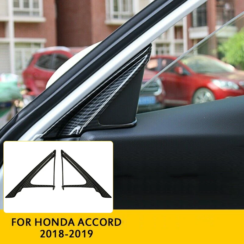 Карбоновый АБС Автомобильный Дверной передний столб накладка рамка для Honda Accord