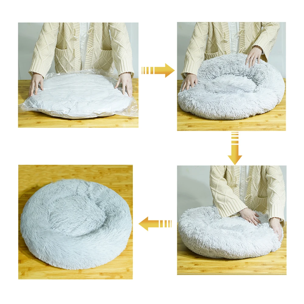 Round Cushion Sofa Bed For Dog or Cat Image